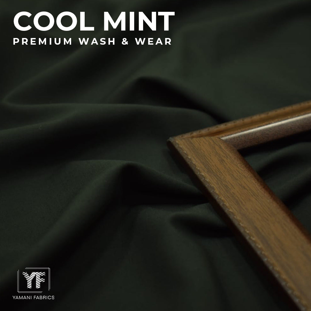 Cool mint premium wash n wear|dark green