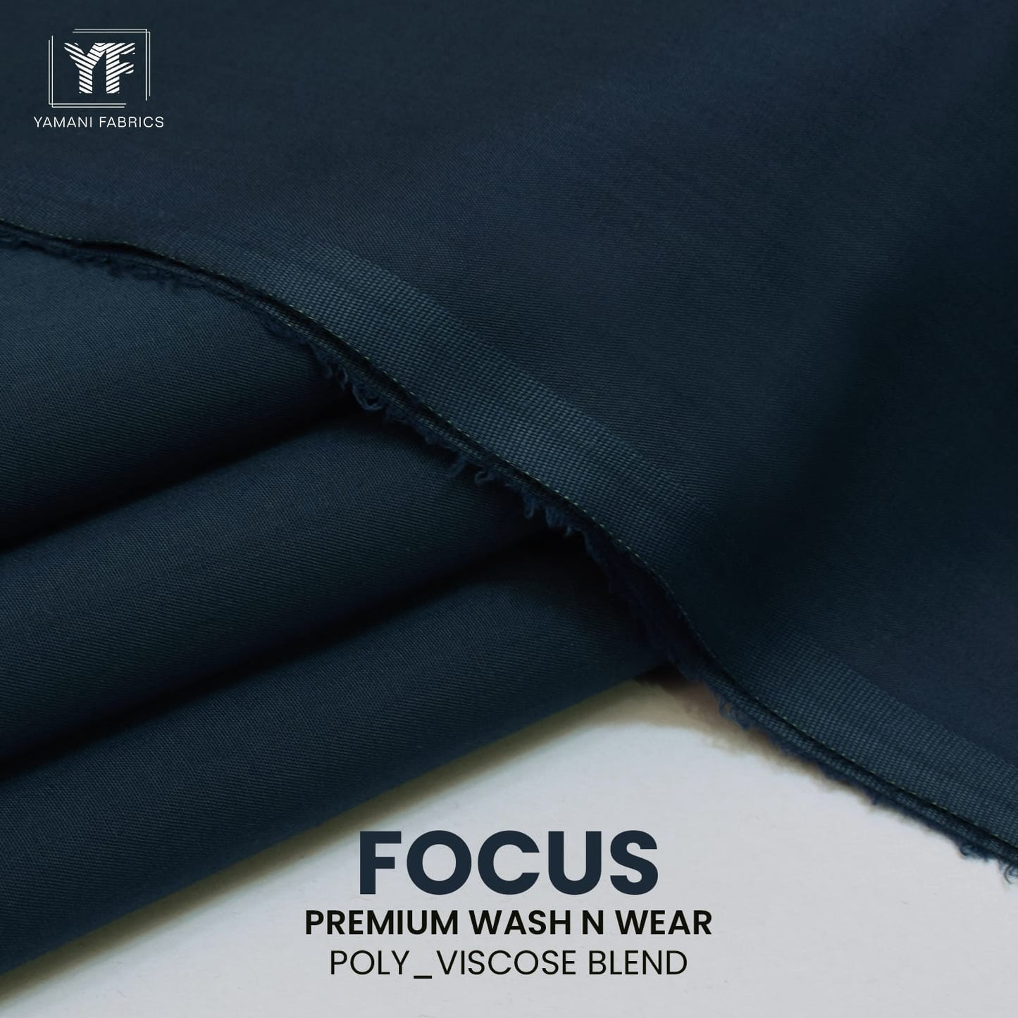 Unstitched Gents Wash n Wear Fabric Suit Focus |MOROCCAN BLUE