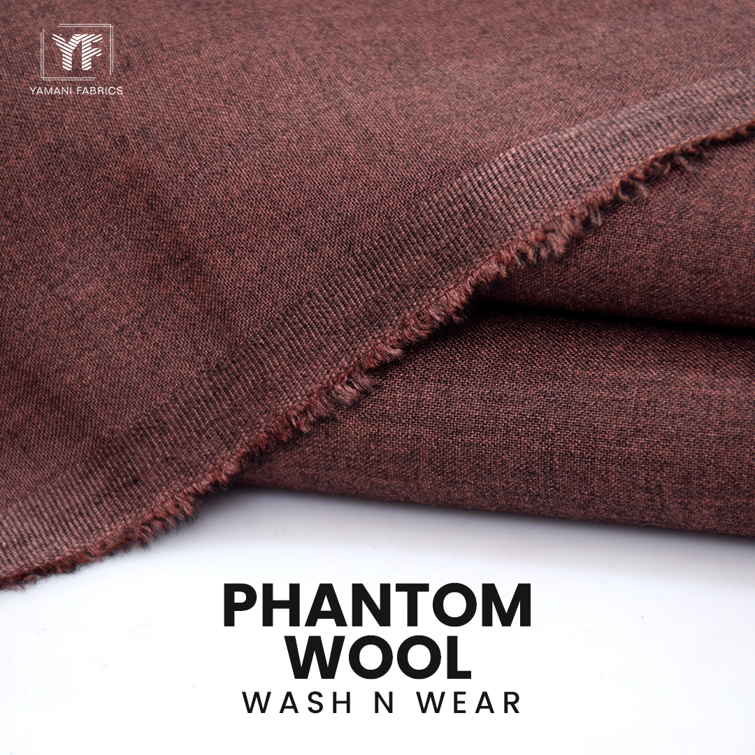 BUNDLE OF 2 PHANTOM WOOL WASH N WEAR SUIT FOR MEN| ANY COLOUR