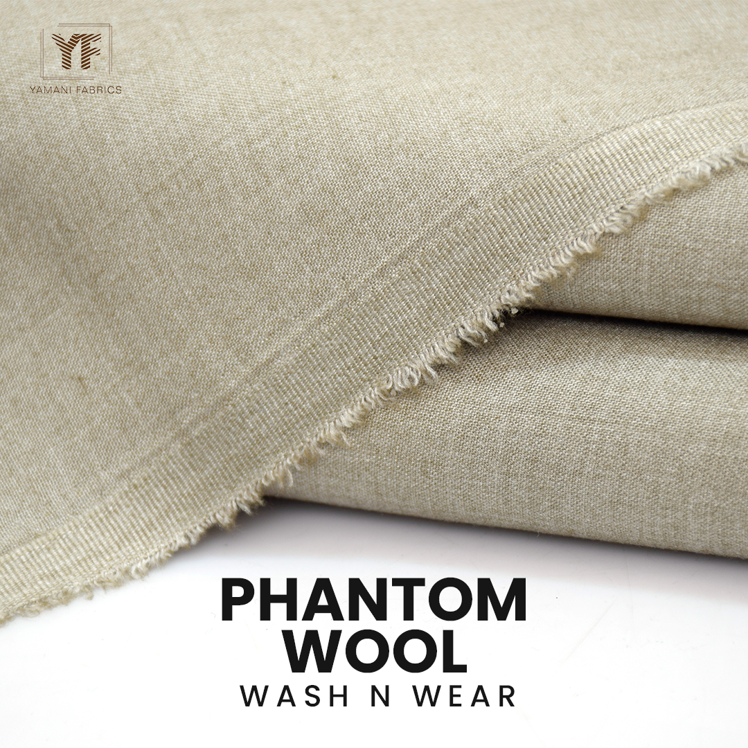 BUNDLE OF 2 PHANTOM WOOL WASH N WEAR SUIT FOR MEN| ANY COLOUR