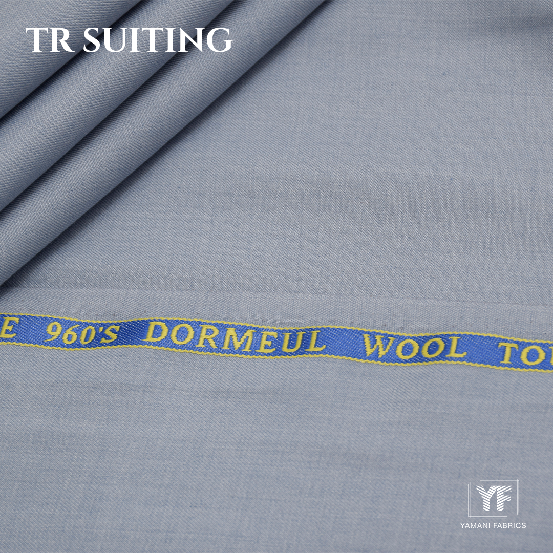 Gents Imported Wash n Wear Fabric (TR plus - light sky grey)