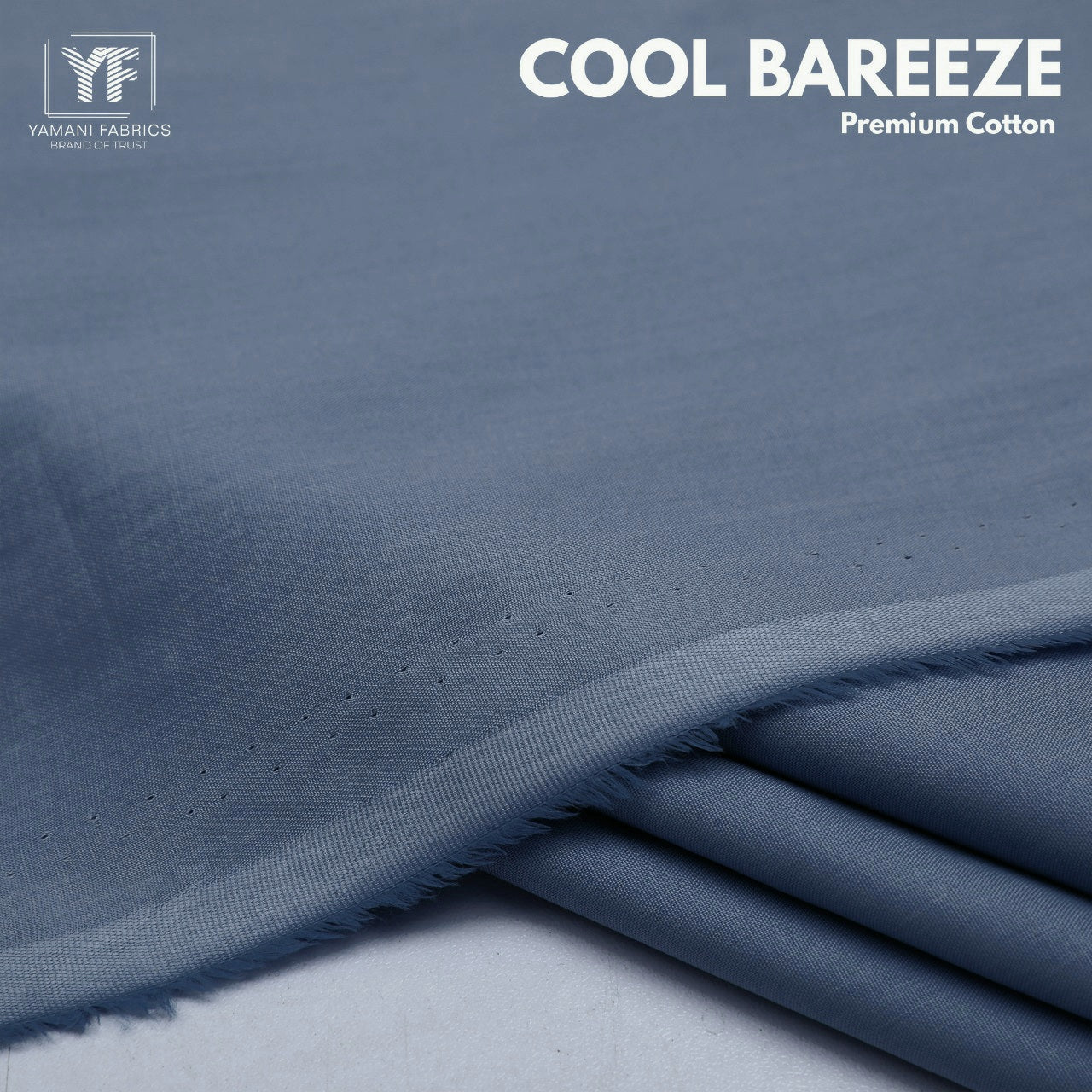 Unstitched Cotton Fabric (Cool Breeze grey)