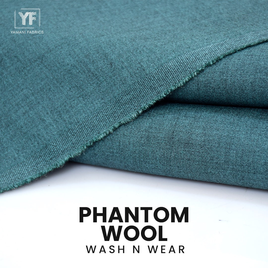 BUNDLE OF 2 PHANTOM WOOL WASH N WEAR SUIT FOR MEN| ANY COLOUR