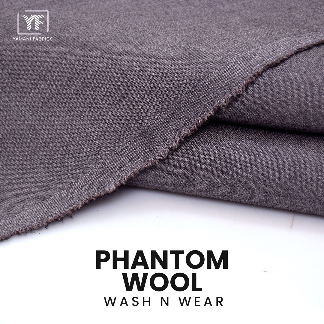 BUNDLE OF 2 PHANTOM WOOL WASH N WEAR SUIT FOR MEN| ANY COLOUR