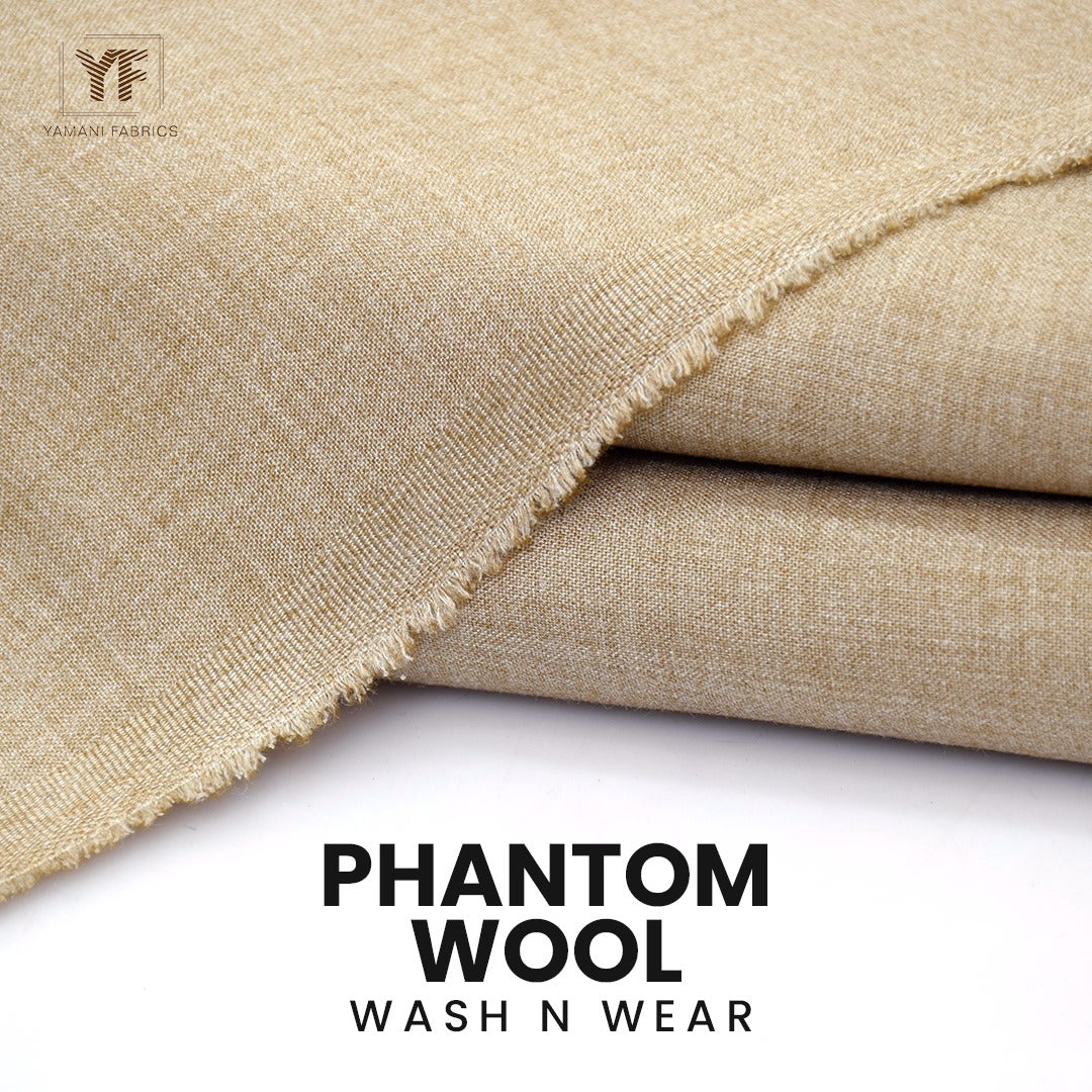BUNDLE OF 2 PHANTOM WOOL WASH N WEAR SUIT FOR MEN| ANY COLOUR