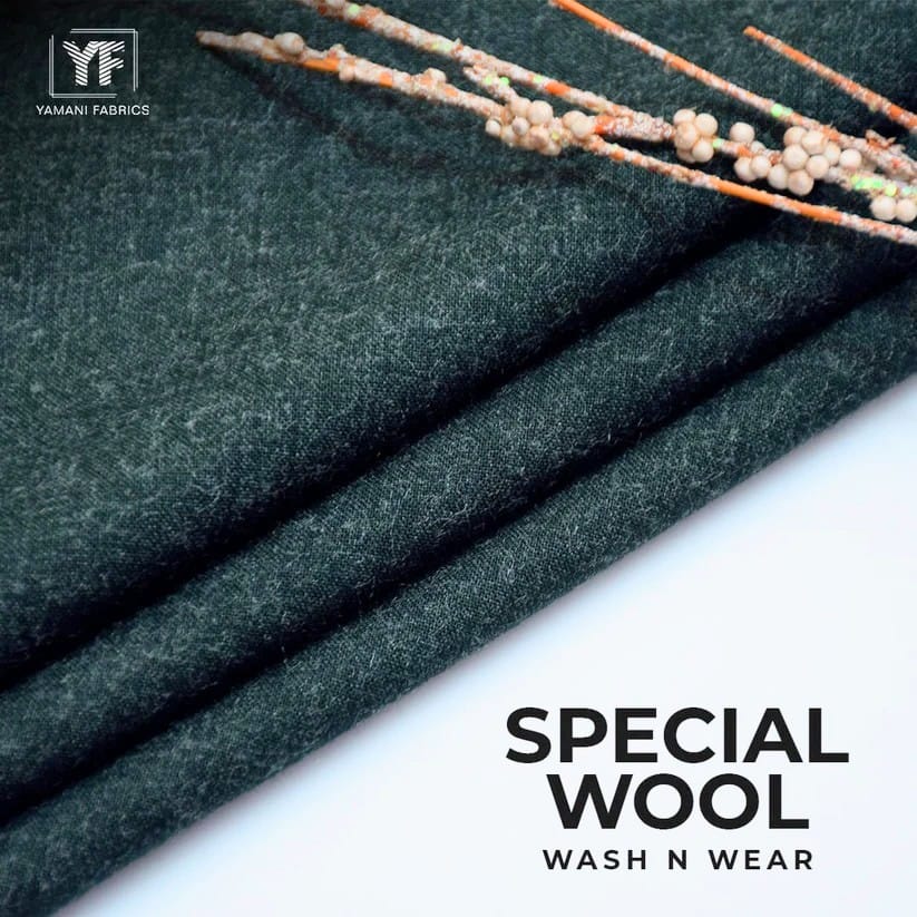SPECIAL WOOL WASH N WEAR FOR MEN|DARK GREEN
