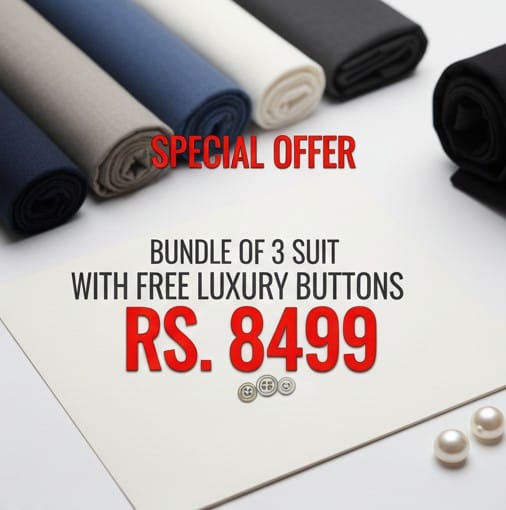 buy bundle of 3 suit with free luxury buttons easy way