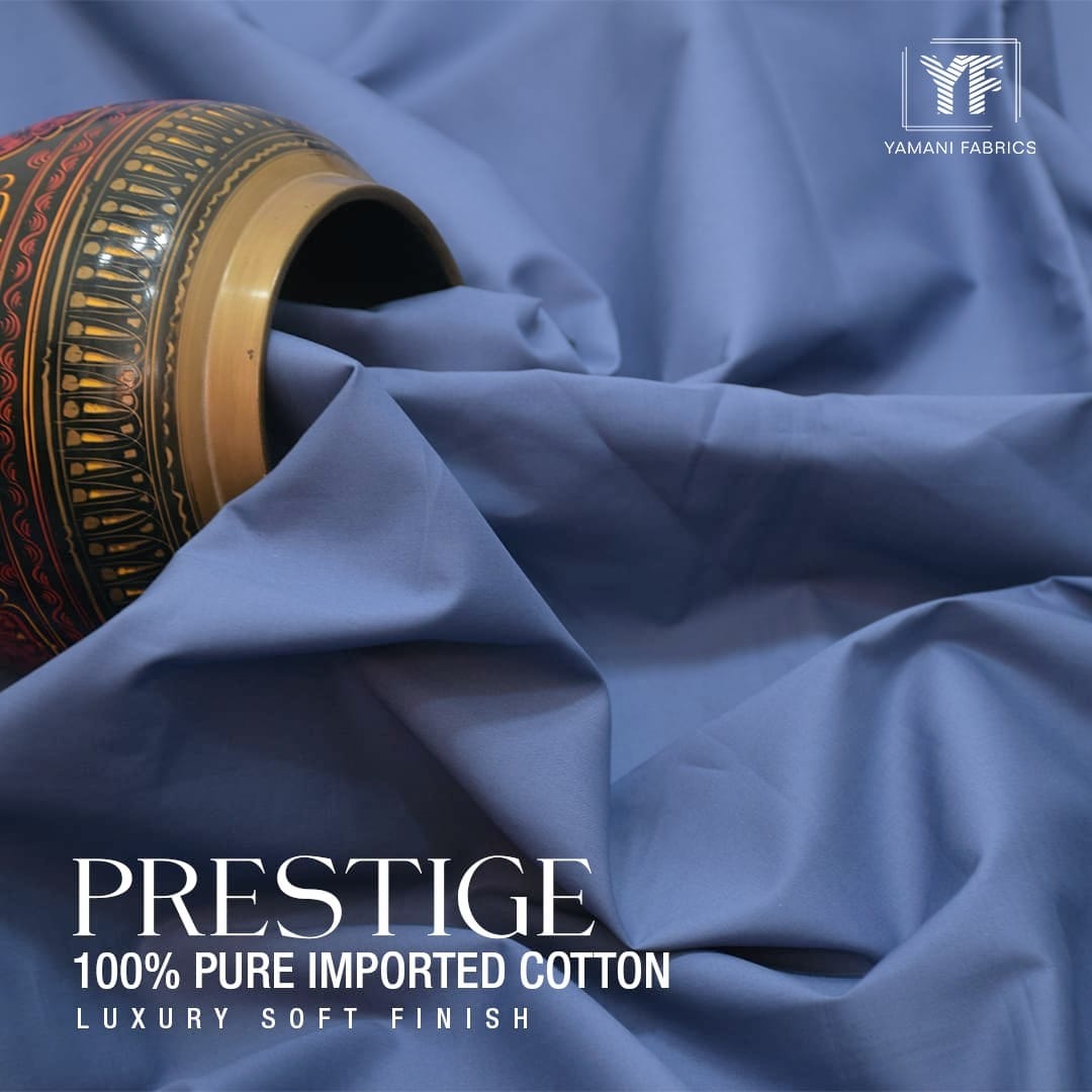 PRESTIGE 100% PURE IMPORTED COTTON FOR MEN |INDIGO BLUE