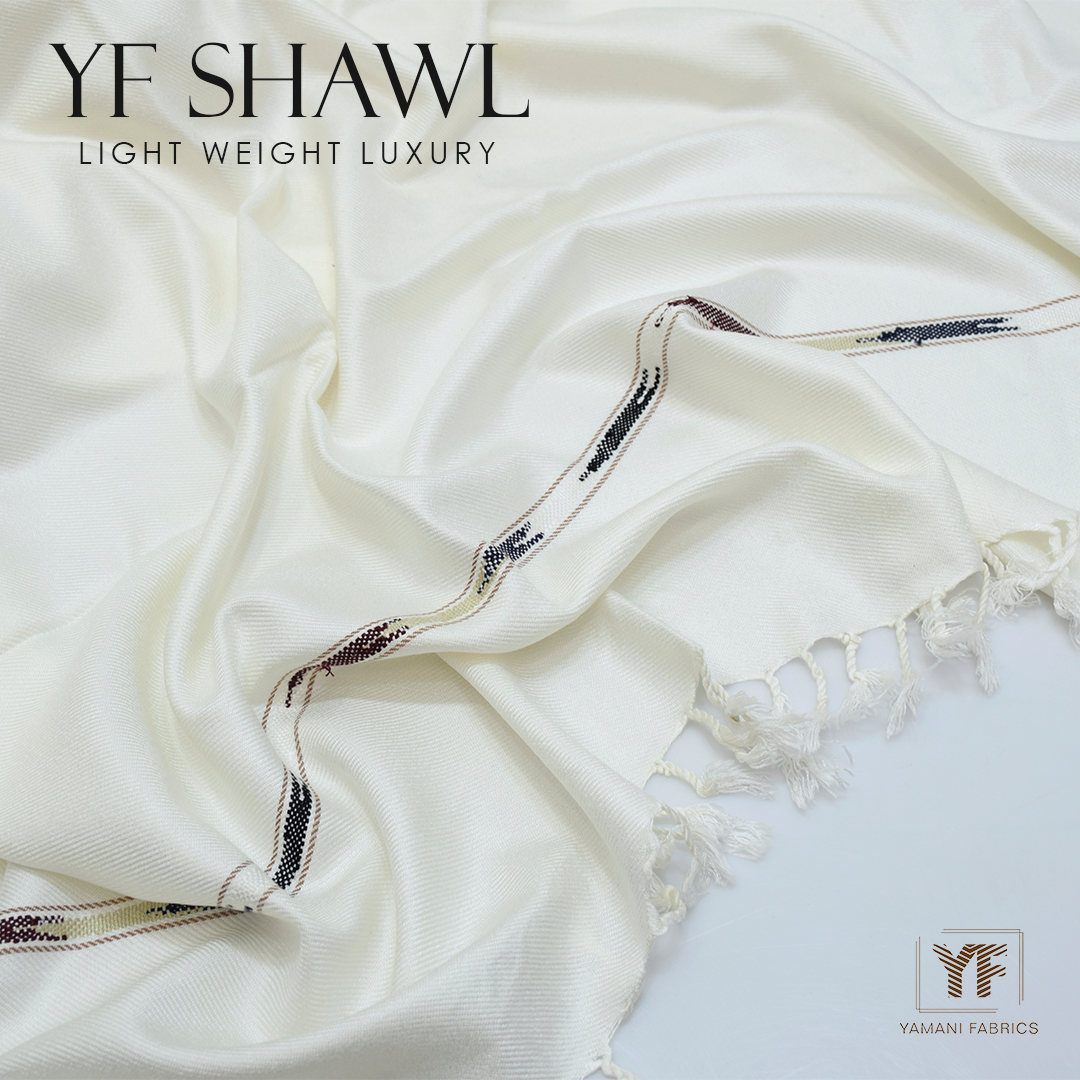 BUNDLE OF 2 LUXURY SOFT YF SHAWLS FOR MEN|BLACK AND WHITE