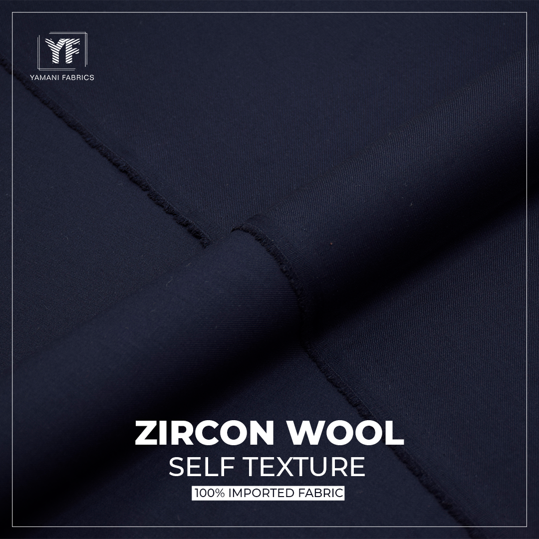 Zircon wool wash n wear 100%imported for men| navy blue