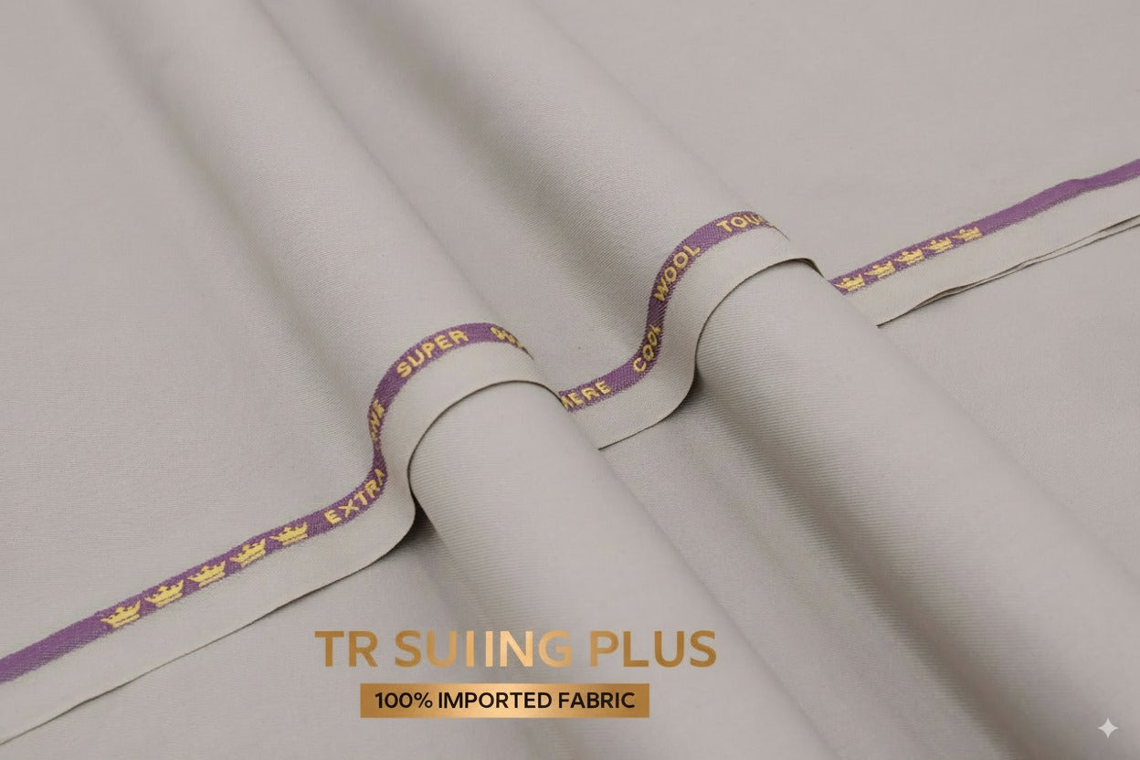 Gents Imported Wash n Wear Fabric (TR SUITING -biscute skin