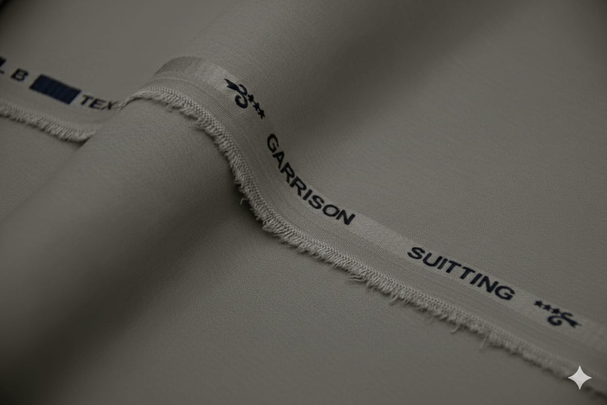 GARRISON SUITING PREMIUM WASH N WEAR FOR MEN|SILVER GREY