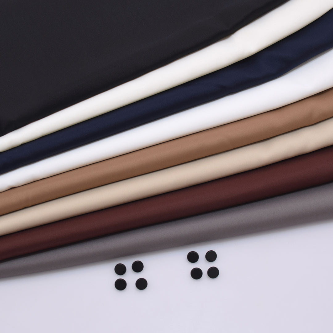BUNDLE OF 3 YAMANI BOSKI FABRIC FOR MEN WITH LUXURY BUTTONS| ANY 3 COLORS