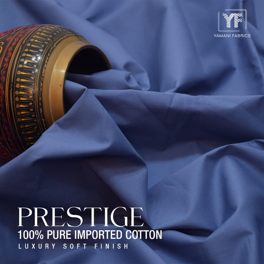 PRESTIGE 100% PURE IMPORTED COTTON FOR MEN |INDIGO BLUE
