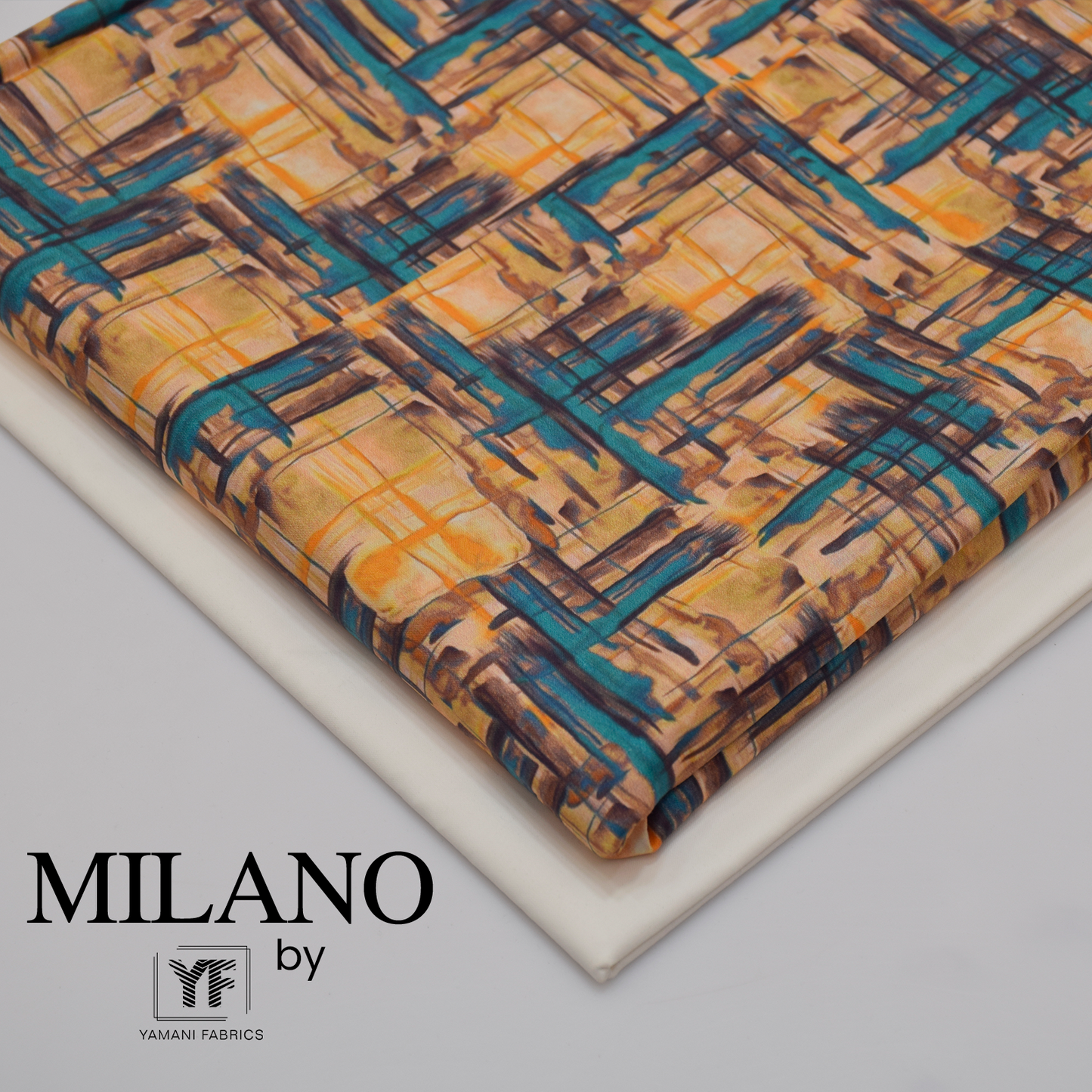 Mens Unstitched Printed Cotton Kurta Shalwar (Milano 62)