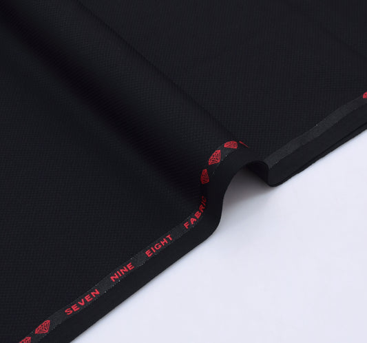 TR DELUX WOOL WASH N WEAR 100%IMPORTED FOR MEN| | JET BLACK PATTREN