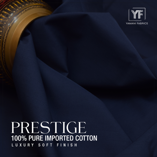 PRESTIGE 100% PURE IMPORTED COTTON FOR MEN|NAVY BLUE