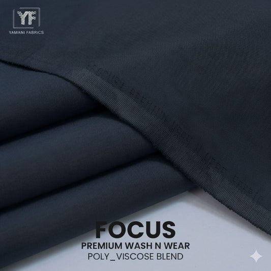 Unstitched Gents Wash n Wear Fabric Suit Focus |CHARCOL GREY