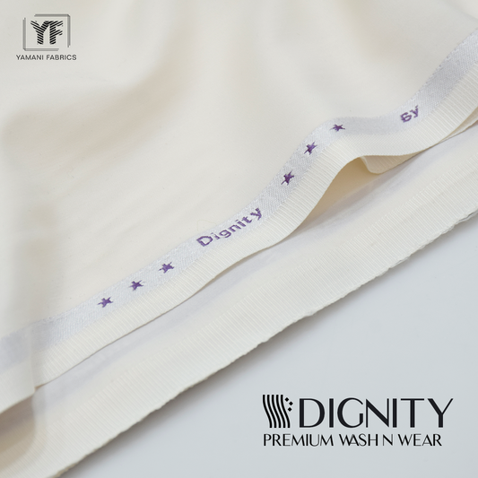 DIGNITY PREMIUM POLY-VISCOSE WASH N WEAR FOR MEN|cream
