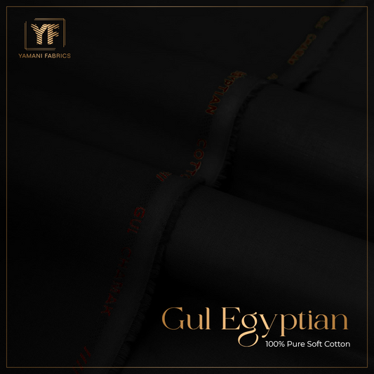 GUL EGYPTIAN PREMIUM 100% PURE SOFT COTTON|JET BLACK