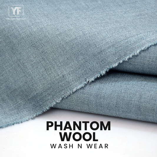 PHANTOM WOOL WASH N WEAR SUIT FOR MEN|LIGHT ZINC