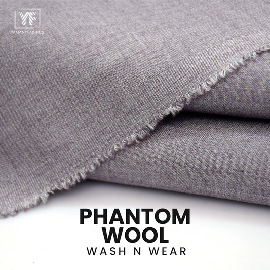 PHANTOM WOOL WASH N WEAR SUIT FOR MEN | light purple