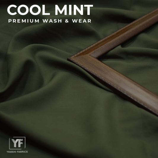 Cool mint premium wash n wear|olive green 02