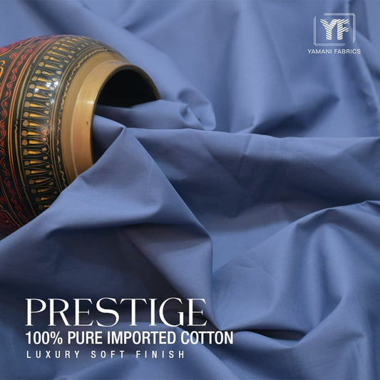 PRESTIGE 100% PURE IMPORTED COTTON FOR MEN |INDIGO BLUE