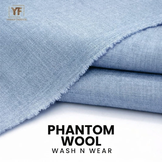 PHANTOM WOOL WASH N WEAR SUIT FOR MEN|Indigo