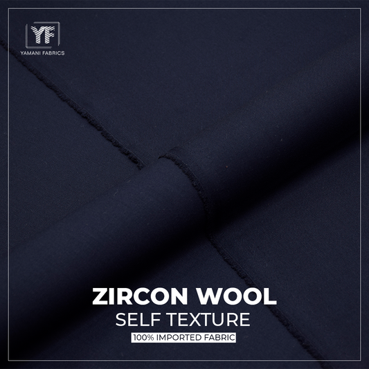 Zircon wool wash n wear 100%imported for men| navy blue