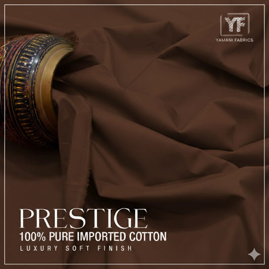 PRESTIGE 100% PURE IMPORTED COTTON FOR MEN | Brown