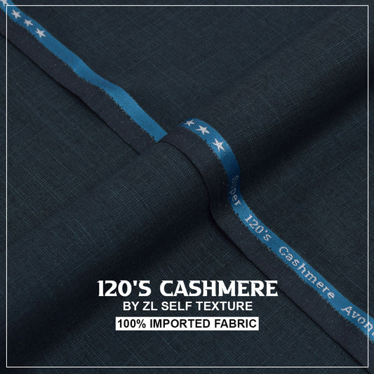 120'S CASHMERE  - ZINC) Gents Imported Wash n Wear Fabric self texture