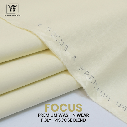 Unstitched Gents Wash n Wear Fabric Suit (Focus ) cream