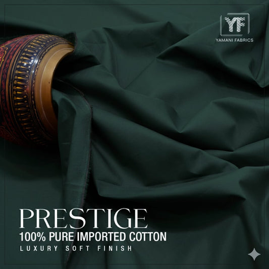PRESTIGE 100% PURE IMPORTED COTTON FOR MEN | bottle green