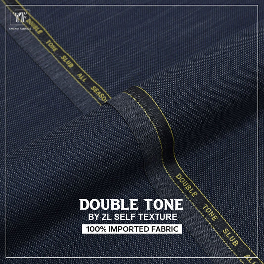 DOUBLE TONE BY ZL WOOL WASH N WEAR 100%IMPORTED FOR MEN| | INDIGO BLUE