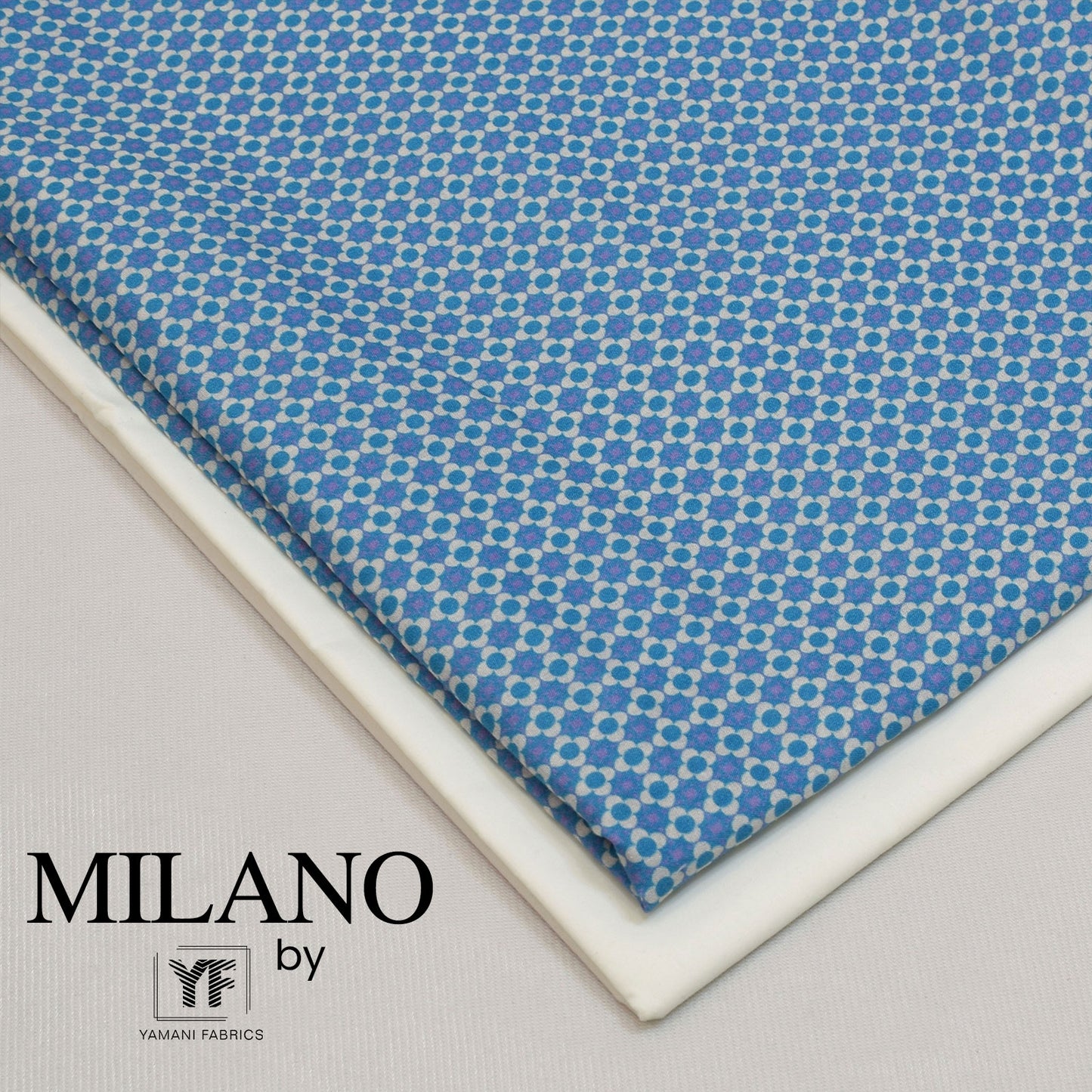 Mens Unstitched Printed Cotton Kurta Shalwar (Milano 52)