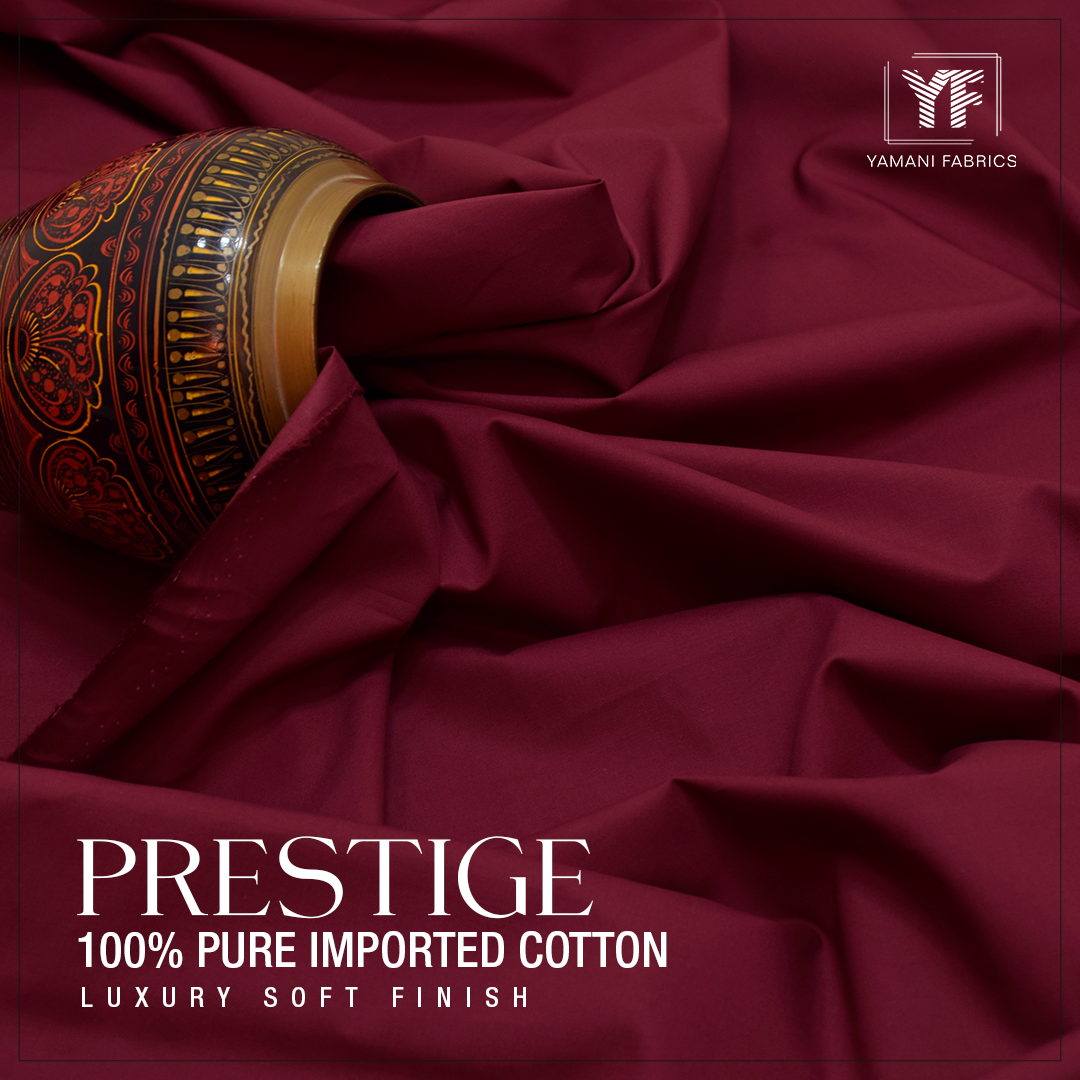 PRESTIGE 100% PURE IMPORTED COTTON FOR MEN|radish mahroon