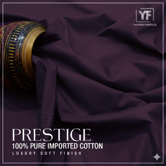 PRESTIGE 100% PURE IMPORTED COTTON FOR MEN | Purple