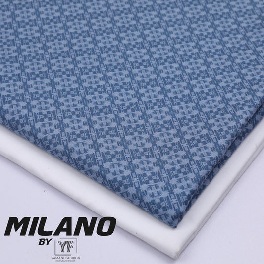 Mens Unstitched Cotton Digitally printed kurta (Milano 10)  002