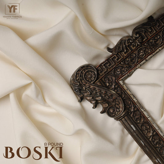 Mens Unstitched Classic 8 Pound Silk BOSKI Cream 