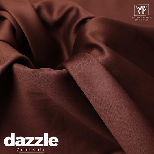 Mens Unstitched Cotton Fabric Rust Brown (Dazzle 3) 002
