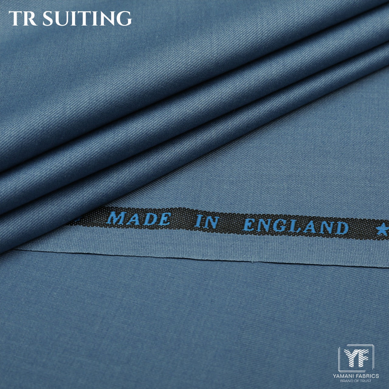 Mens Imported Wash n Wear Fabric (TR SUITING 8 - Sky Blue)